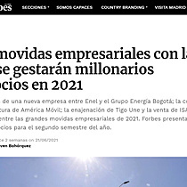 Las movidas empresariales con las que se gestarn millonarios negocios en 2021